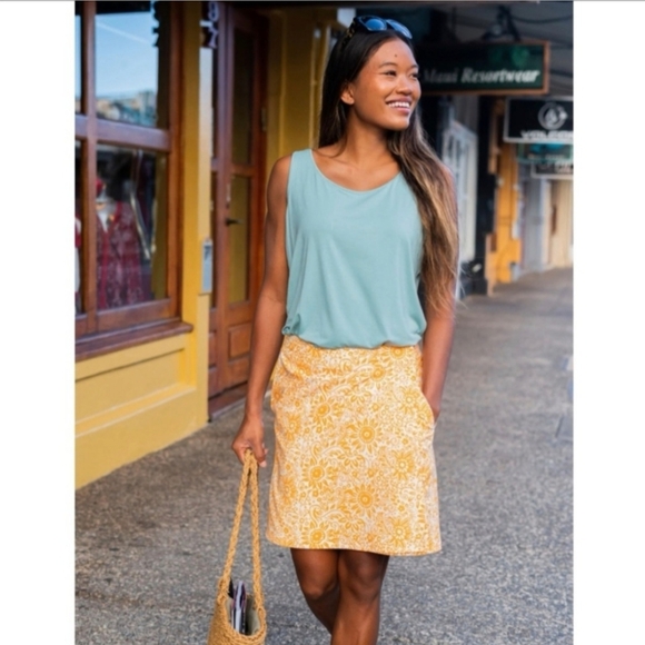 Rip Skirt Hawaii Wrap Skirt Length 2 Tuscan Sunflower Water Repellant L - Picture 1 of 9